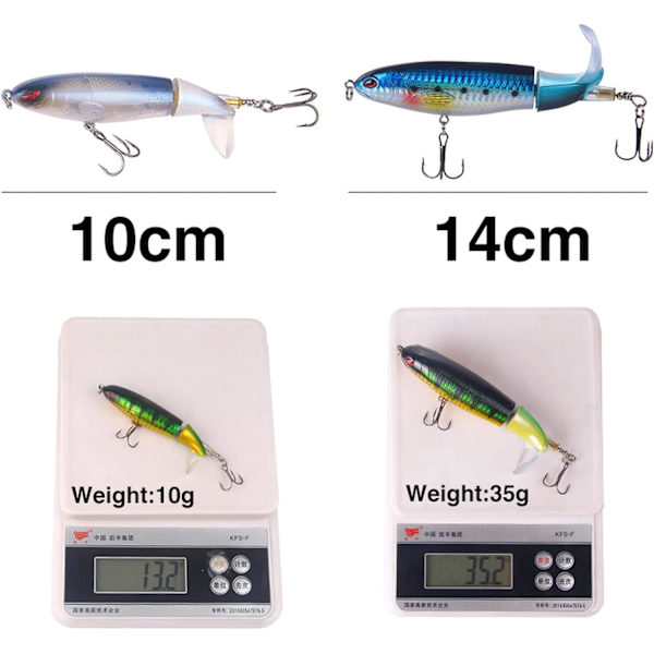 1 stk. 35g Bait Propeller Overflade Traktor Blyant Plast Hård Bait Imitation Falsk Bait Imitation Fiskegrej Produkter