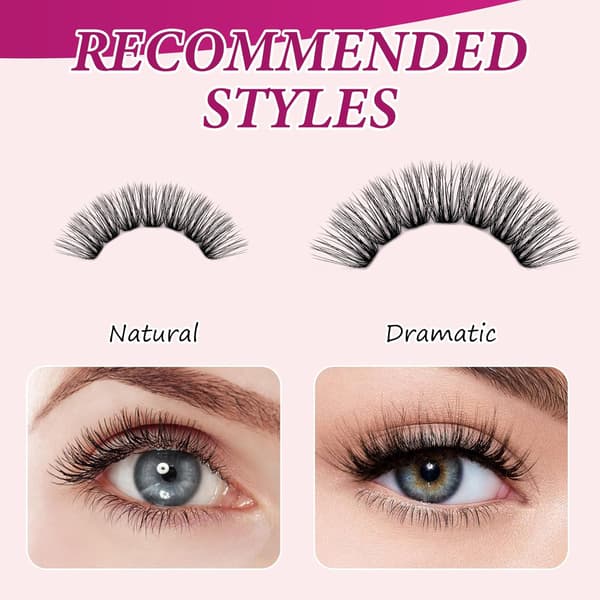 Fadlash Wispy Cluster Lashes DIY individuelle vipper 0.07D Curl 8-16mm 60D vippeextensions genanvendelige bløde fluffy vippeextensions (3D Effect)40D-0.07D 12 mm