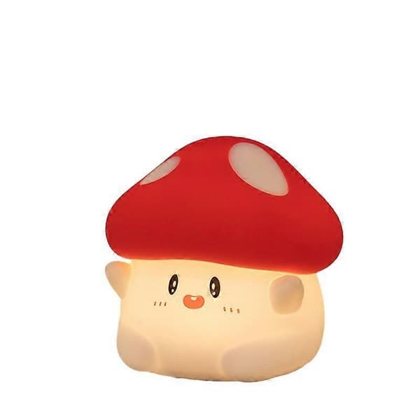 Mushroom Night Light Multi-color Silicone LED Lamp, Touch Control, Rechargeable
