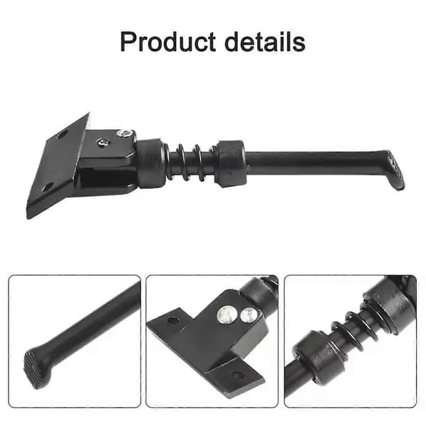 Electric Scooter Parking Kickstand for Electric Scooter, Extended Metal Kickstand Bracket E-Scooter Support - Perfect