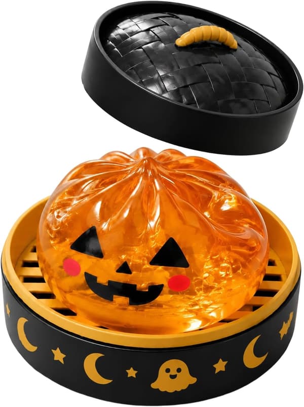 Halloween Spooky Ghost Dumpling, Dumplings Squish med dampkoger Stressbolde Stresslindrende Fidget Sensorisk til helligdage og fødselsdagsgaver