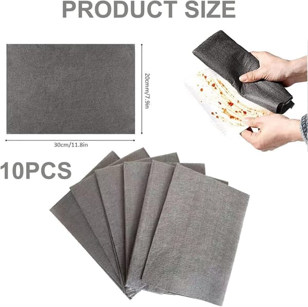 Thicker Magic Cleaning Cloth, 10 Pcs Reusable Microfiber Cleaning Cloths, Streak-Free Magic Microfiber Cloth for Windows, Glass, Car
