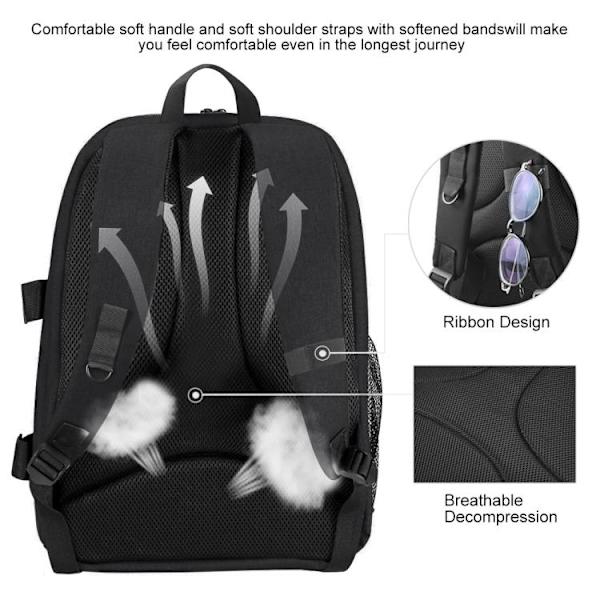 Camera Bag / Bag for Camera - Backpack for camera accessories Mörkgrå gray