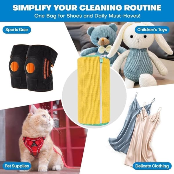 Shoe Laundry Bag – Laundry Bag with Zipper - 360-degree full coverage cleaning