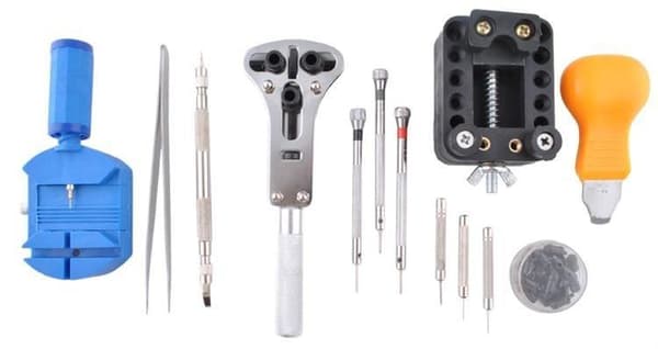 13-Piece - Watch Tools / Watchmaker Tools - Tools for Watches Black Black Svart