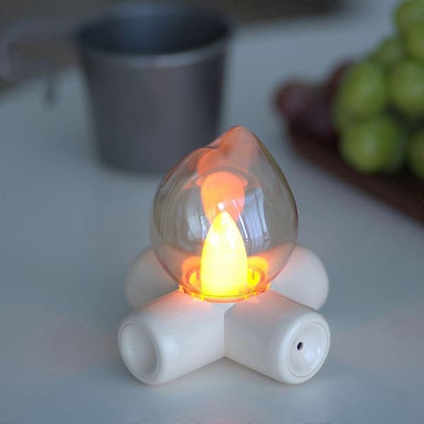 Campfire Style Night Light for Atmospheric Bedroom, Bedside Table, and Holiday Table