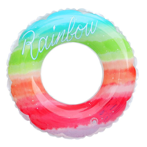 Oppblåsbar badering for barn, badering poolbøye, retrostripet PVC oppblåsbar bøye poolbøye Flower style Suitable for teenagers