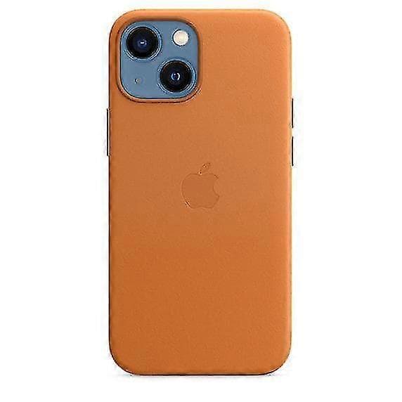 Læderetui til iPhone 13 Mini med MagSafe Golden Brown