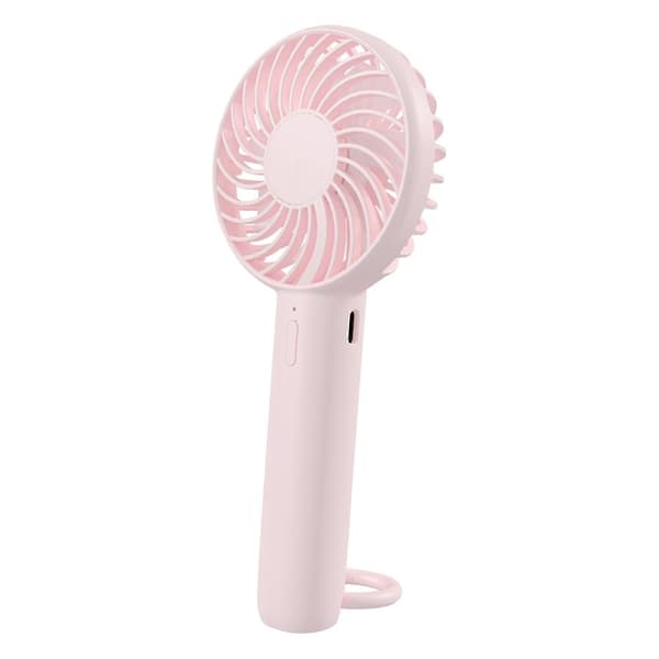 Bærbar Genopladelig Håndholdt Køleventilator Pink
