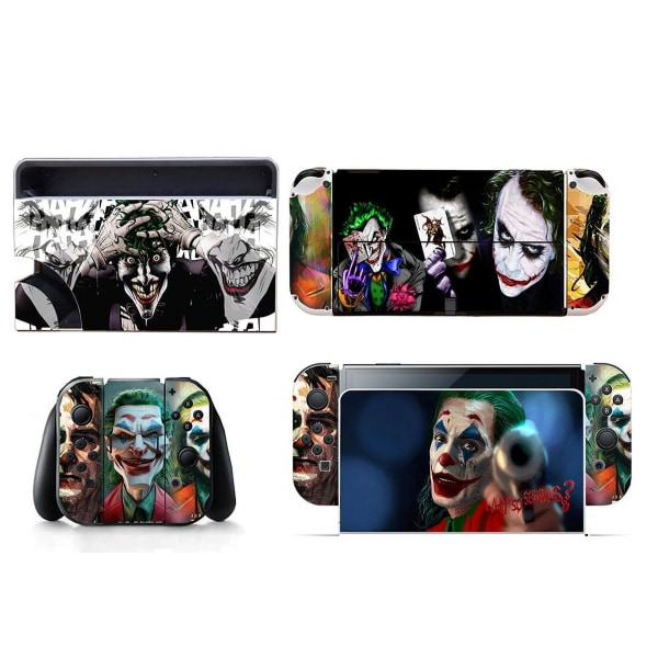 Egnet for switch OLED-klistremerker, støvtett, ripebestandig og fargerike klistremerker（Joker） Style02