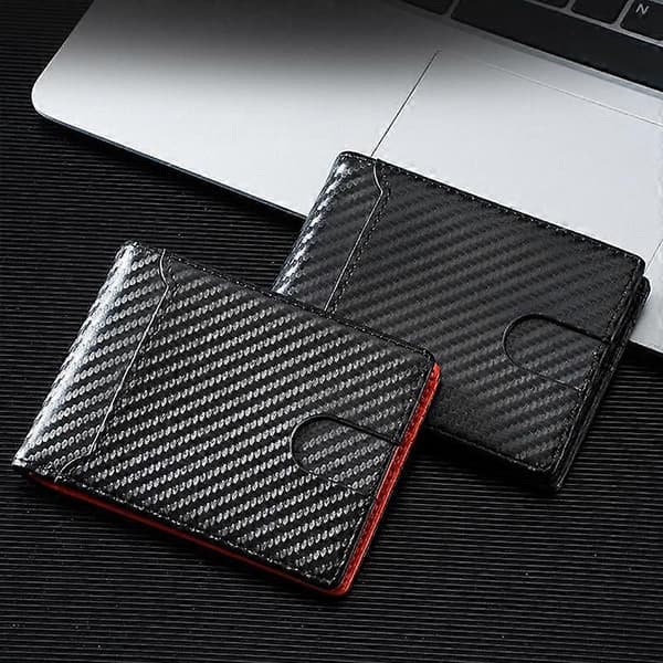 Kortholder for menn Black Orange