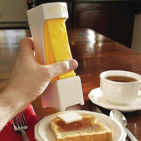 Enkel ett-klikks smørkutter – smørdispenser for oppbevaring av smør til baking av brød, kaker, kjeks