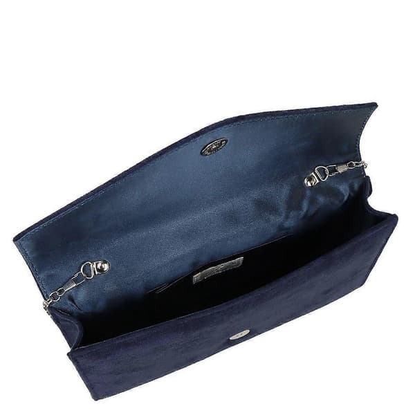 Damkuvertväska Navy Faux Suede One Size