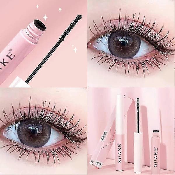 1-3X Suake Mascara Øyenvipper Forlengende Svart Vippe Forlengelse Øyenvippebørste Vanntett