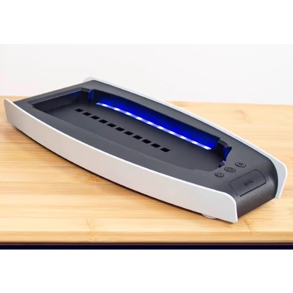 PS5 SLIM kølebase køleventilator PS5 SLIM vært base køleplade beslag tilbehør (7 lysfarver)