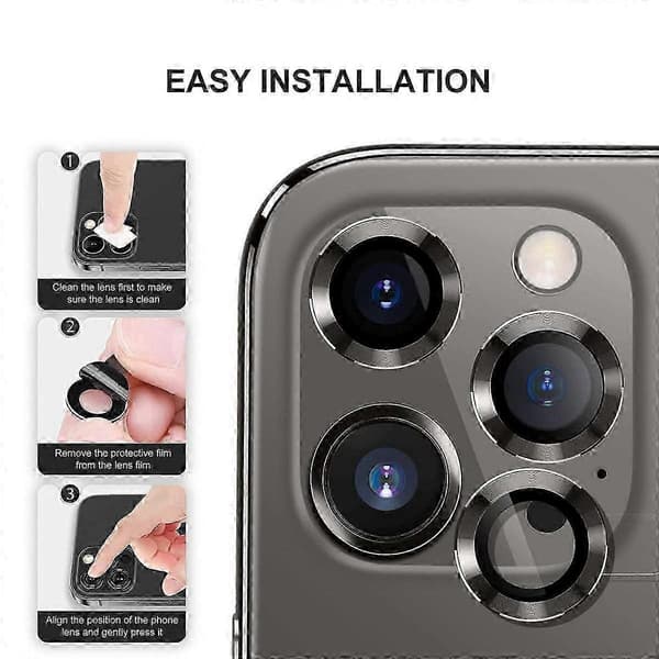 Premium kameralinsebeskyttere til iPhone 12 Pro Max 6,7 tommer - Marked