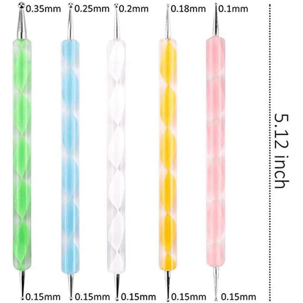 80 st Mandala Dotting Tools för att måla stenar Mandala Stencils Kit Ball Stylus Clay Sculpting Carving Tools