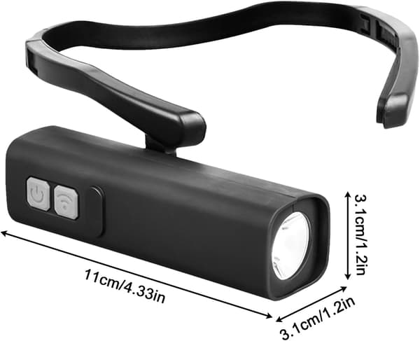 LED Headlamp with Motion Sensor - Rechargeable Waterproof Headlight for Hiking, Running, Cycling & Camping