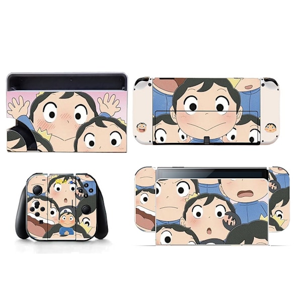 Sopii Switch OLED -tarroille, söpö anime, söpö lapsi, Bojji, pölytiivis, naarmuuntumaton ja värikkäät tarrat（Ranking of Kings02） Style14
