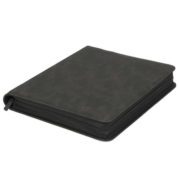 9-Pocket Card Binder with Hard Cover, 14 Pages 252 Card Slots Embossed PU Hard Cover, Compatible with P