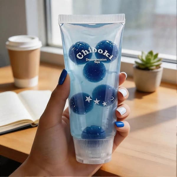 Tandkräm Squishy Långsamt Stigande TPR Klämleksak Söt Sensorisk Stresslindring Fidget för Barn Vuxna