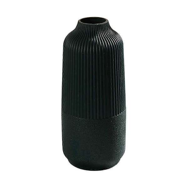 Grön plastvas för pampasblommor, modern heminredning, bröllop - 24,9 cm hög