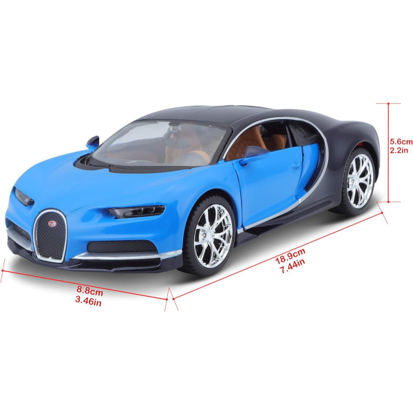 1:24 Special Edition Bugatti Chiron - Blå