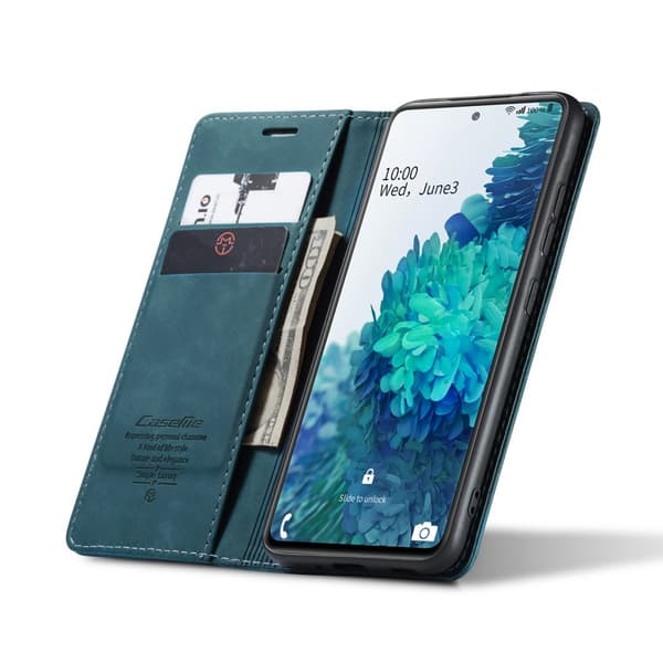 CaseMe Slim Lompakkokotelo Galaxy S20 FE Sininen