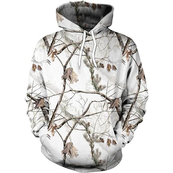 Herr långärmad huvtröja Halloween rolig besättning hals sweatshirt med känguruficka jul flerfärgad 3D-tryck tröja tröja（Storlek：M） Style10 M