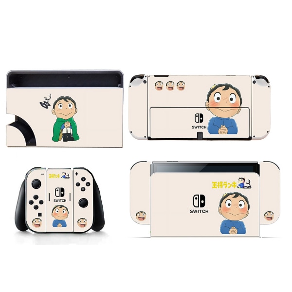 Sopivat tarrat Switch OLED -laitteeseen, söpö anime, söpö lapsi, Bojji, pölytiivis, naarmuuntumaton ja värikkäät tarrat (Ranking of Kings) Style13