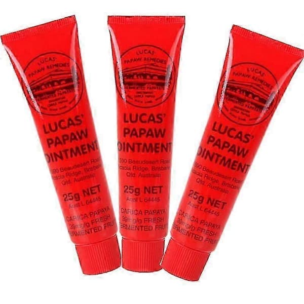 3 stk. Lucas Papaw Salve Paw Paw Ægte Australsk Import