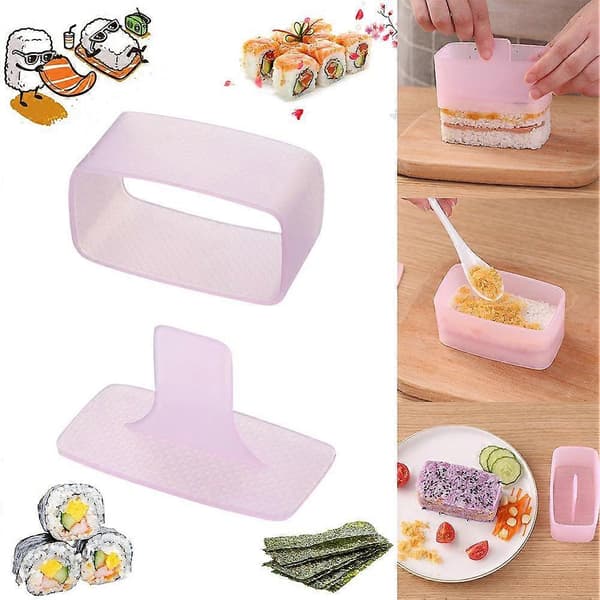 Slagskip Sushi Form Rektangulær Flerlags Sushi Tusen-lags Risball Form Barnas Komplementær Mat Bento Verktøy