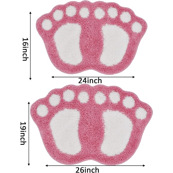 Badrumsmattor Vattenabsorberande halkfri matta Används i badrum, dusch, rum, etc. Mjuk mikrofiber badrumsmatta Maskin  (19x26'')