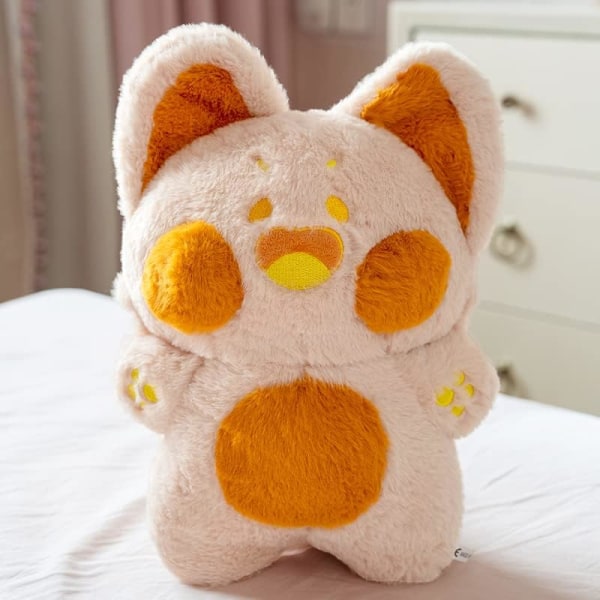 Kattplysch Kawaii-leksak, gosedjur, mjuk kattkudde, present till flickvän och barn (30 cm)