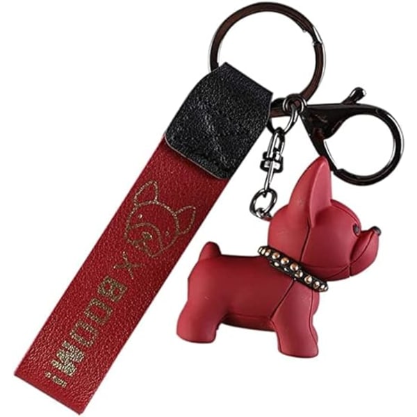 Söt fransk bulldog nyckelring - Fransk bulldog present till kvinnliga franska bulldogälskare