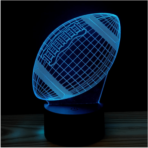 3D optisk illusion natlys visuel kreativ LED bordlampe fjernbetjening og berøringskontrol 7 eller 16 farver skift USB-drevet