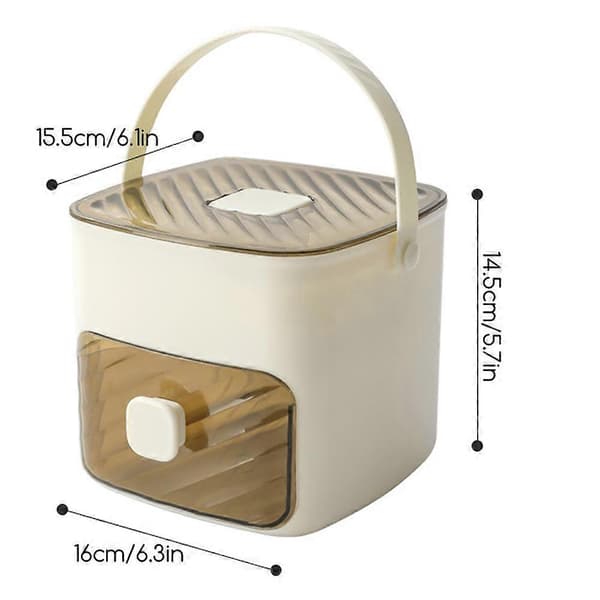 Isbitmaskin Stor Kapasitet Isbitboks for Sommerdrikke White