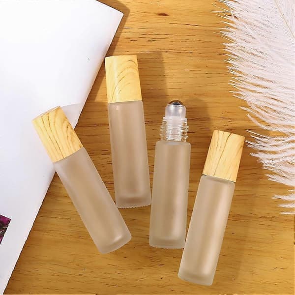 10 st 5 ml roll-on-flaska liten kosmetisk förpackning parfymflaskor flytande behållare roll-on-flaska för resor silver Silver