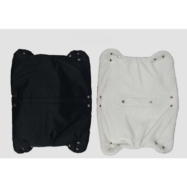 Hansker Barnevogn Håndvarmer Håndmuff Fleece Hansker med 4 Borrelåskroker for Baby Barnevogner Vindtett og Kald