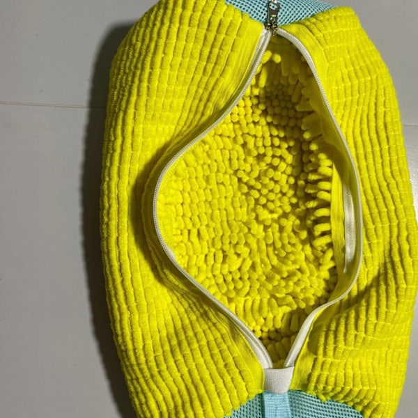 2 stk Skovaskeposer, Glidelås Skovaskepose, Skovaskepose, Gjenbrukbar, Lett og Bærbar Yellow
