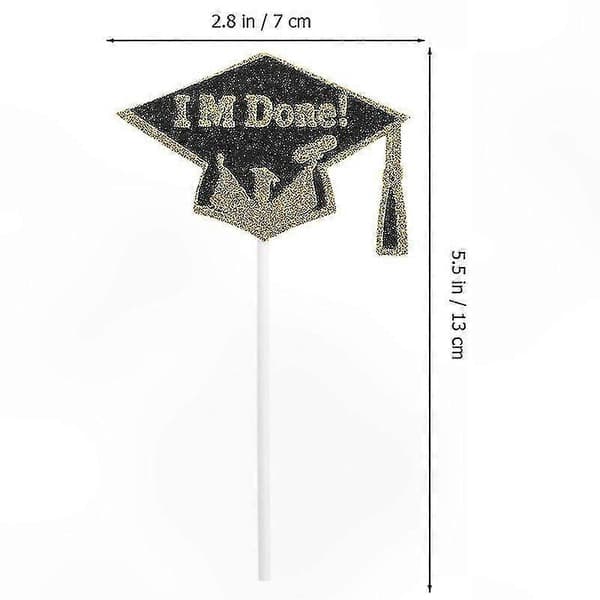 10 stk. feiringskaketopper for konfirmasjonsfestdekorasjon