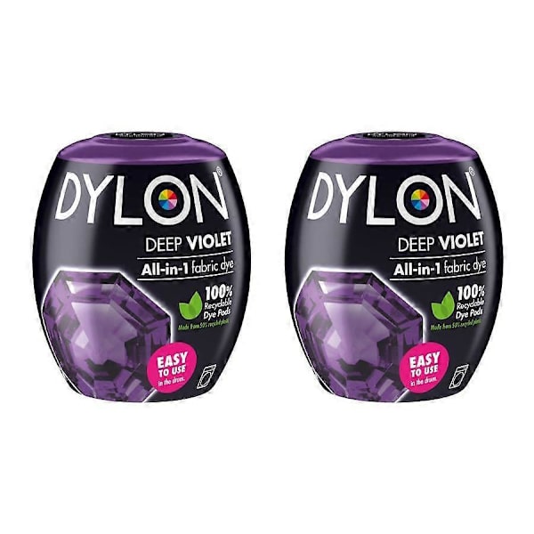 Alt-i-én tekstilfarvepod dyb violet - 2-pak Deep Violet