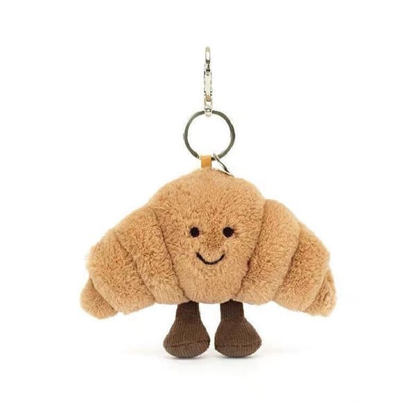 Croissant Bag Charm Keychain Gift Soft Plush Toy Sonne
