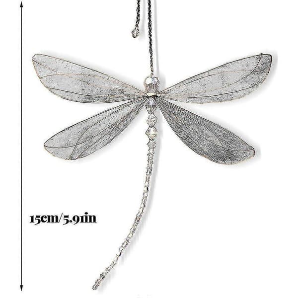 Vindusglass Hengende Libelle Anheng Solfanger Regnbuemaker Dekor Ornament