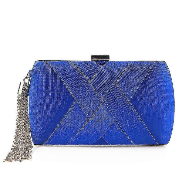 Dame Aftenhåndtaske Satin Blue