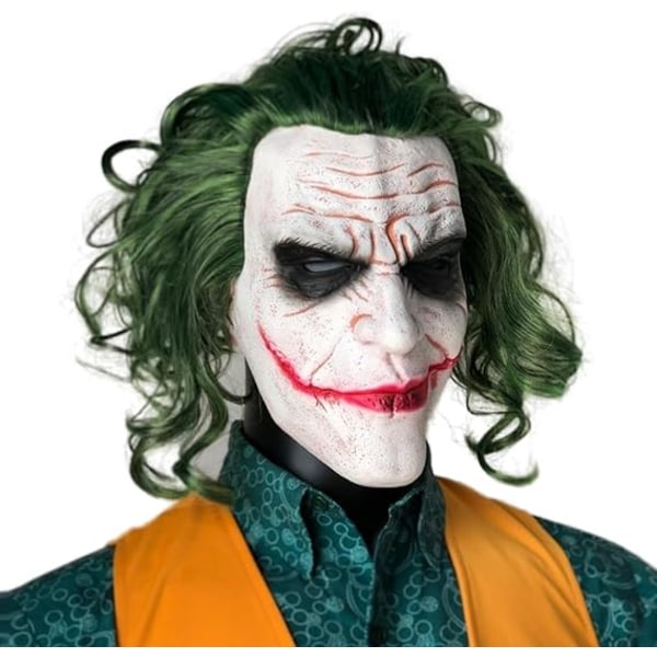 Dark Knight Batman Joker Latex Mask The Villain Cosplay Costume Halloween joker mask persona