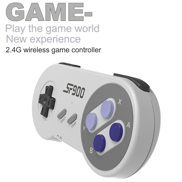 2 stk Trådløs USB SNES Controller, kiwitatá 2.4GHz Genopladelig Klassisk SNES USB PC Spil Pad Controller med Modtager til Windows PC MAC & RetroPie