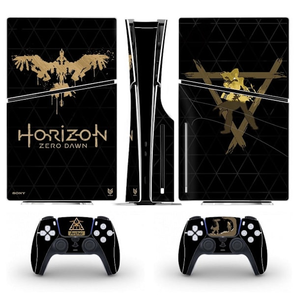 Playstation 5 Slim Ps5 Slim Horizon Zero Dawn Skin Decal Og Controller Klistremerker Sett, Riperesistent (Disk) Style07
