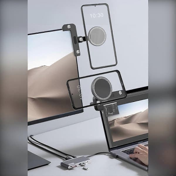 Self-locking holder compatible with Tesla Model 3 and Model Y — ABS 360° rotating adjustment