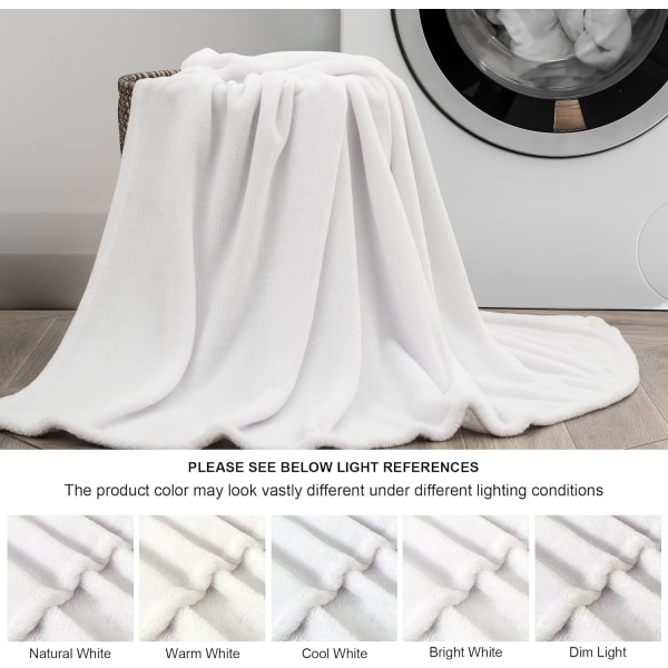 Fleece Teppe Svart Teppe Til Sofa & Seng, Plysj Koselig Fuzzy Teppe 50\" x 60\", Super Myk & Varmt Teppe Til Høst Og Vinter